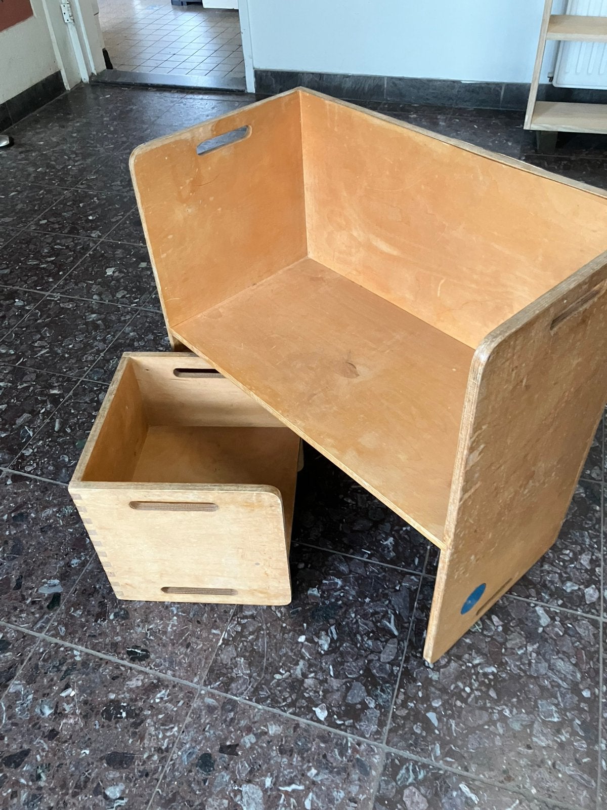 Kubus stoel en tafel., Ophalen of Verzenden, Zo goed als nieuw, Tafel(s) en Stoel(en)