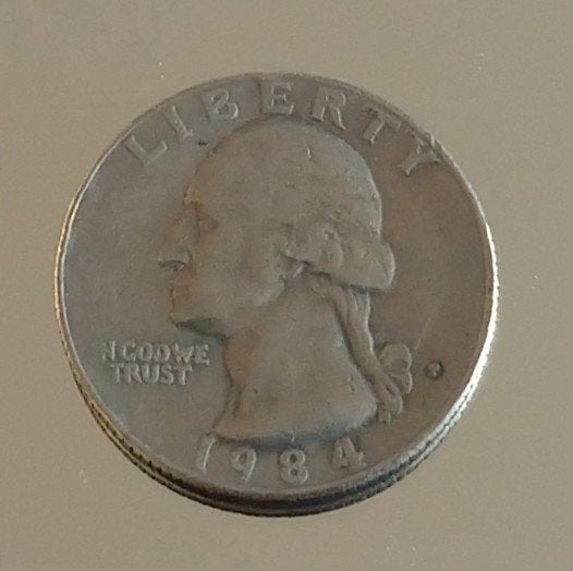 Washington 1984P quarter dollar visje, volgnr 66, Postzegels en Munten, Munten | Amerika, Ophalen of Verzenden, Noord-Amerika