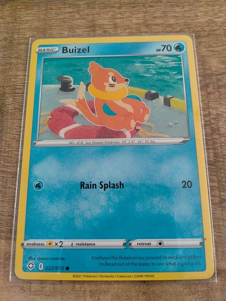Pokemon Shining Fates , Buizel , 022/072, Verzenden, Nieuw, Losse kaart