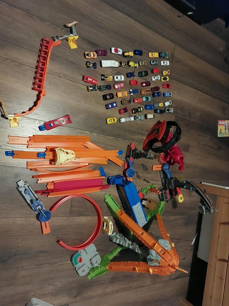 Xl Hotwheels set, Ophalen of Verzenden, Handmatig, Hot Wheels
