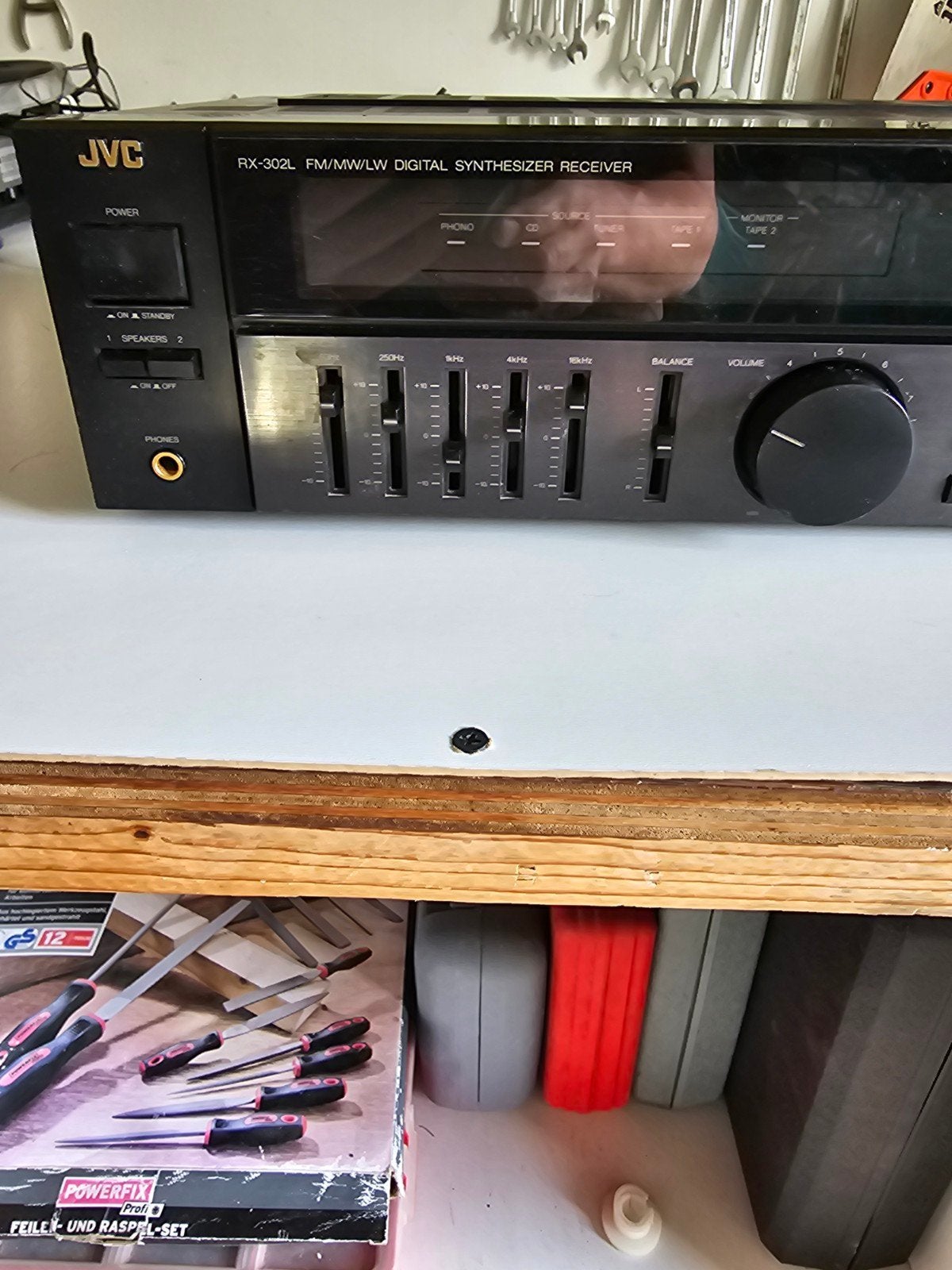 JVC RX-302L digitale receiver met equalizer, Gebruikt, JVC, Ophalen of Verzenden, 60 tot 120 watt