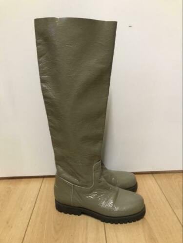 Shabbies Amsterdam lakleren knielaarzen - Nieuw, Kleding | Dames, Schoenen, Hoge laarzen, Overige kleuren, Shabbies Amsterdam