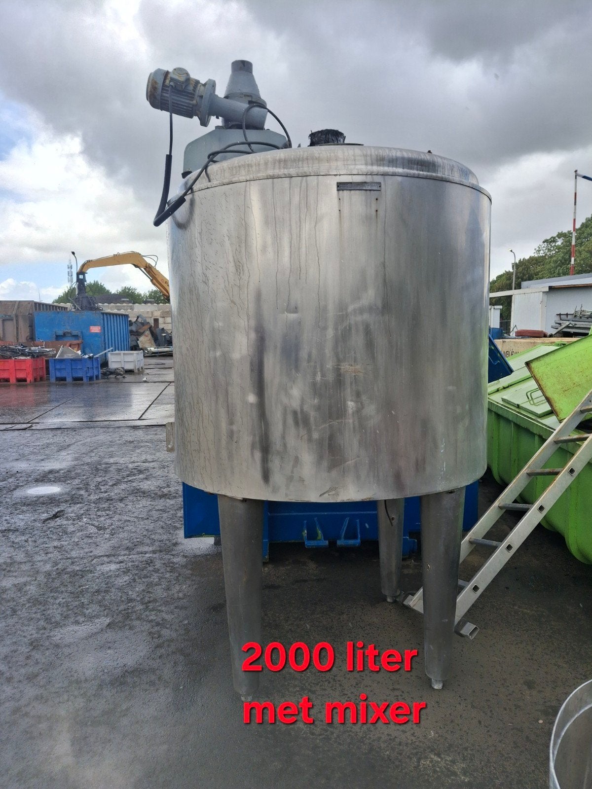 Tk Rvs tanks met mixer  en zonder, Doe-het-zelf en Verbouw, Metalen, Ophalen