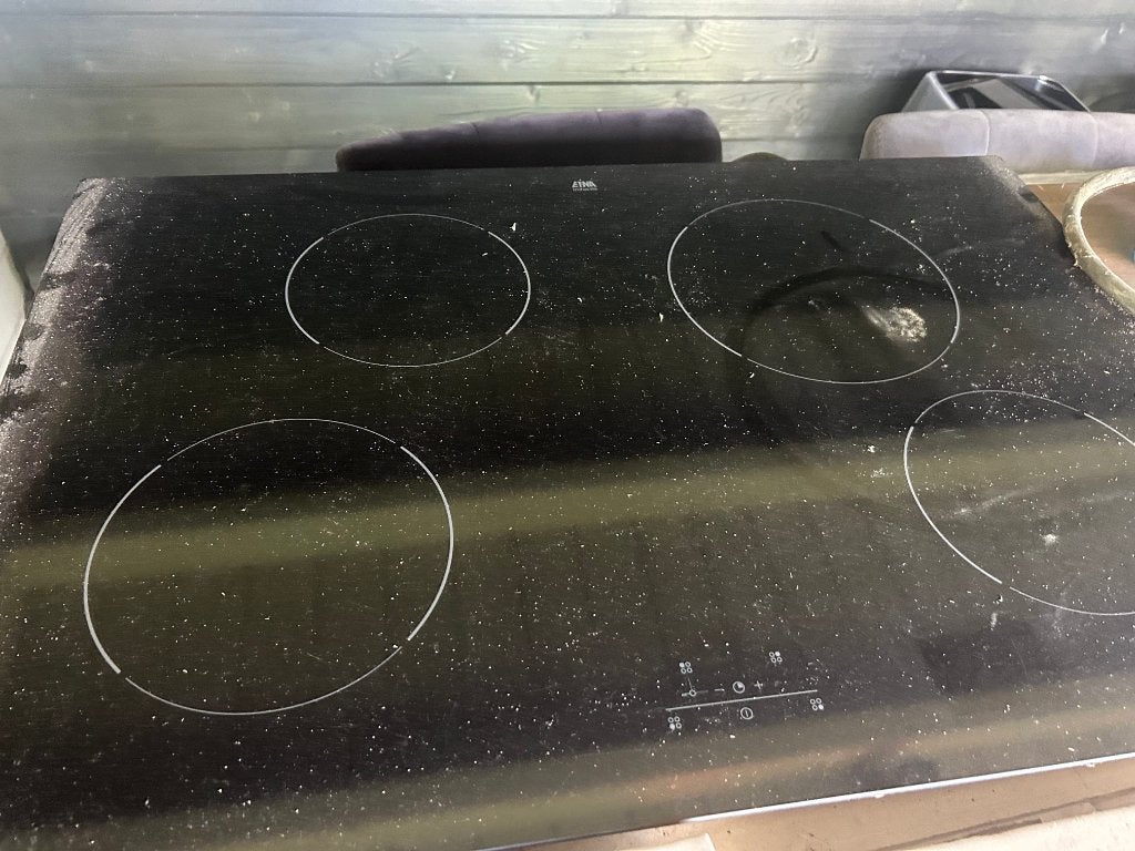 Inductiekookplaat 77xx52 cm Etna, Ophalen, Gebruikt, 4 kookzones, Inbouw