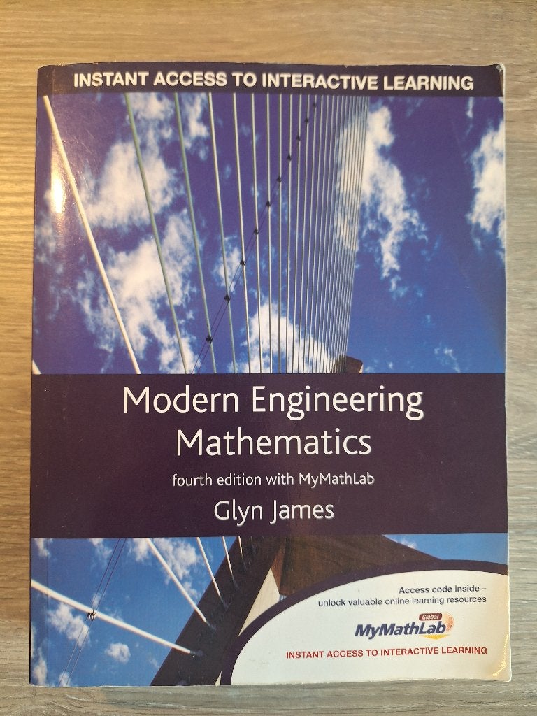 Modern Engineering Mathematics (4th Edition) van Glyn James, Ophalen of Verzenden, Glyn James, Beta, WO