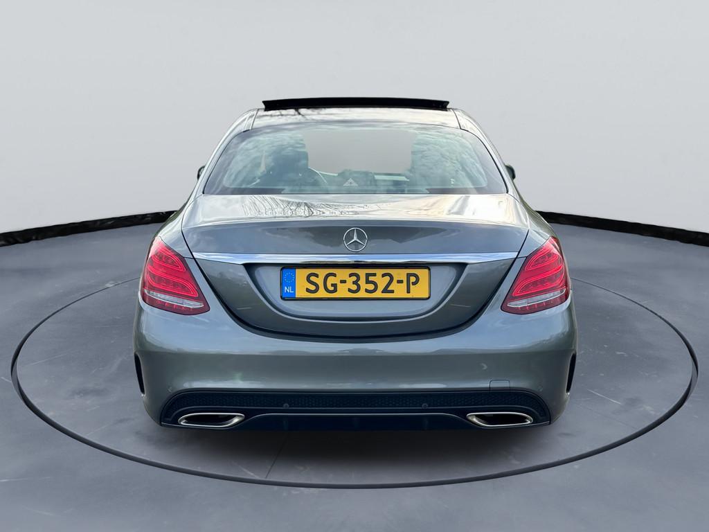 Mercedes-Benz C-klasse 180 Sport Edition AMG|Pano|NAP|Led|, Automaat, Leder en Stof, Bedrijf, Sedan