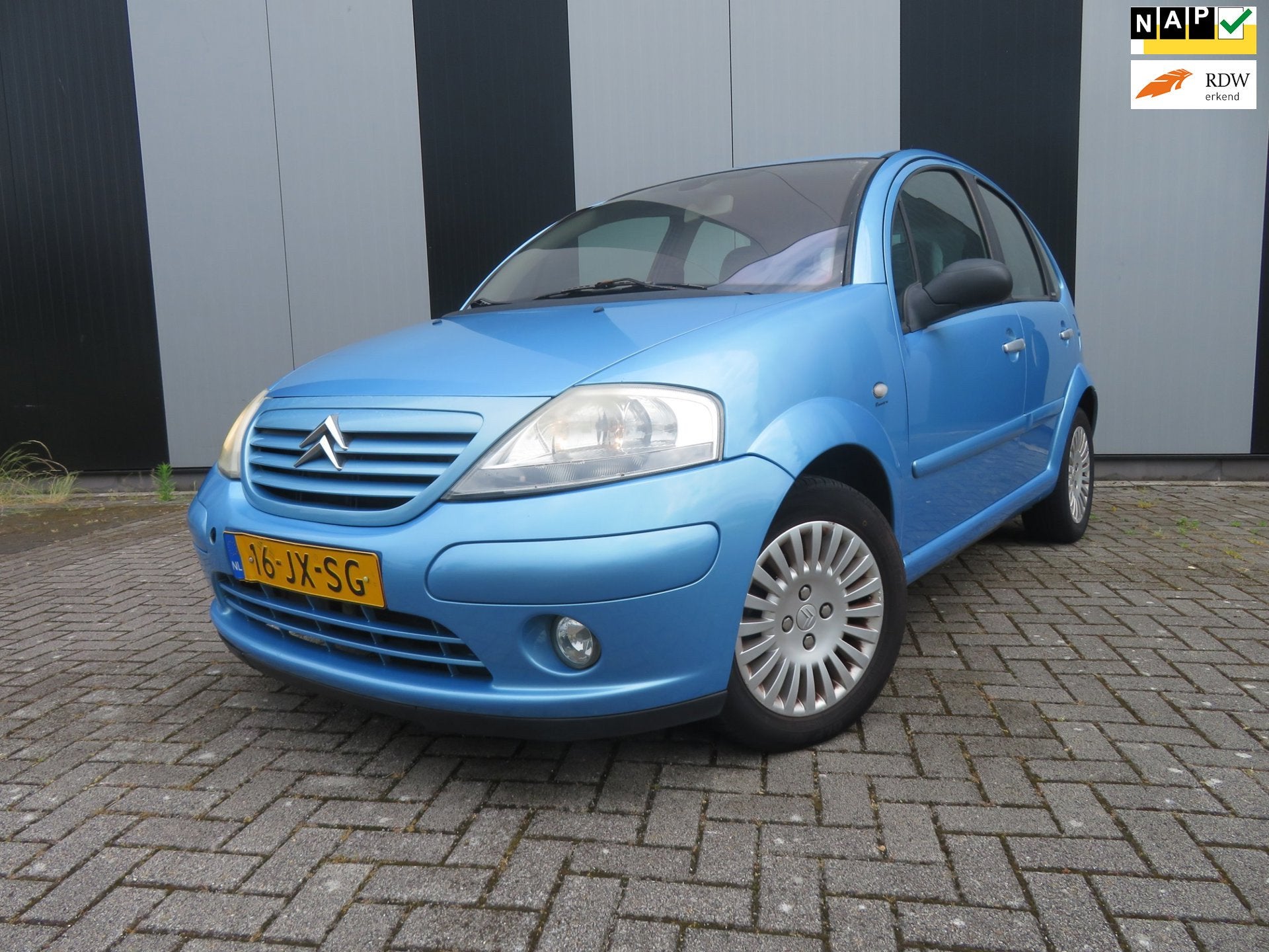 Citroen C3 1.6i-16V Exclusive, Auto's, Voorwielaandrijving, Zwart, 4 cilinders, Blauw