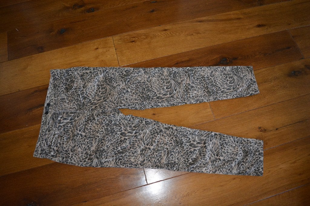 Angels, stoere vlotte broek met dierenprint, mt 40, Maat 38/40 (M), Bruin, Ophalen of Verzenden, Zo goed als nieuw