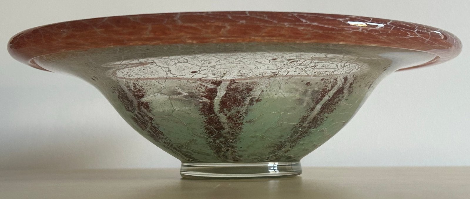 Art deco glas WMF IKORA Karl Wiedmann 1930 schaal, Antiek en Kunst, Verzenden