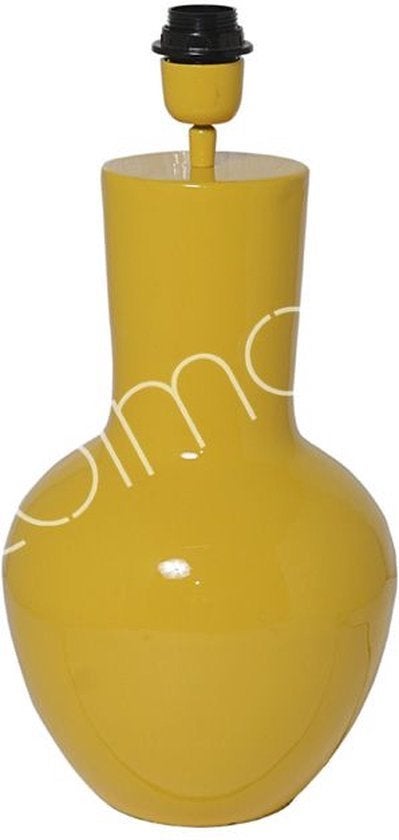 Colmore Tafellamp Zonneschijn Geel Emaille - 25x25x48 cm, Nieuw, Metaal, E27 (groot), Modern, Vrolijk, Decoratief