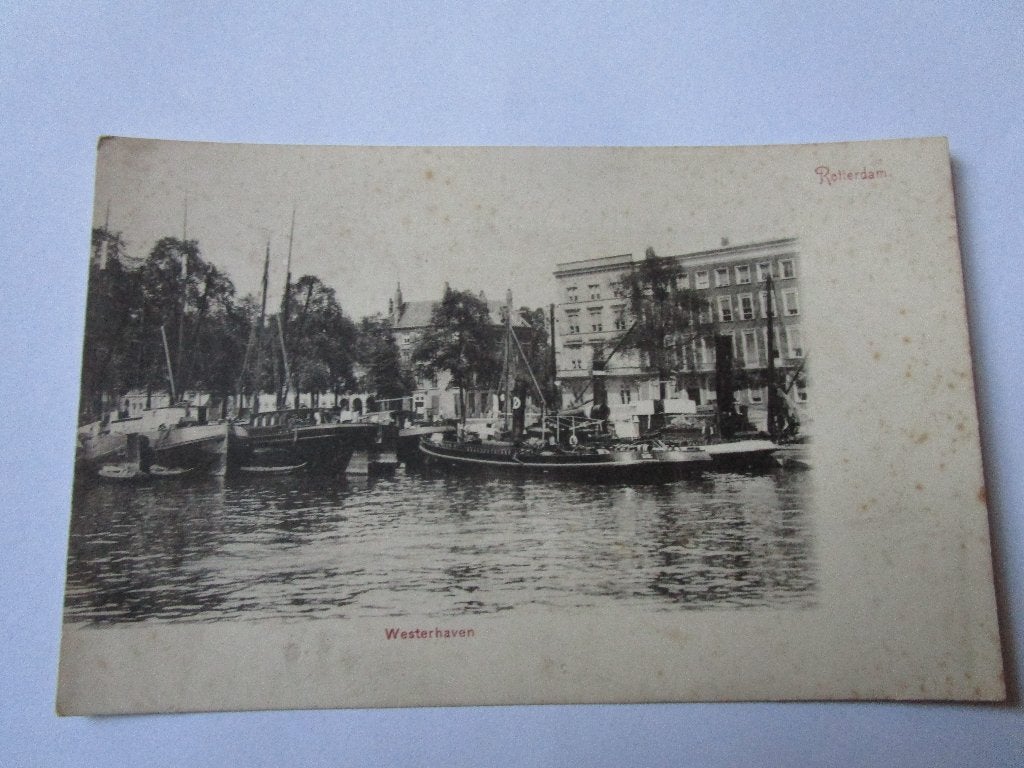 Ansichtkaart Rotterdam - Westerhaven, Verzenden, Voor 1920, Ongelopen, Zuid-Holland
