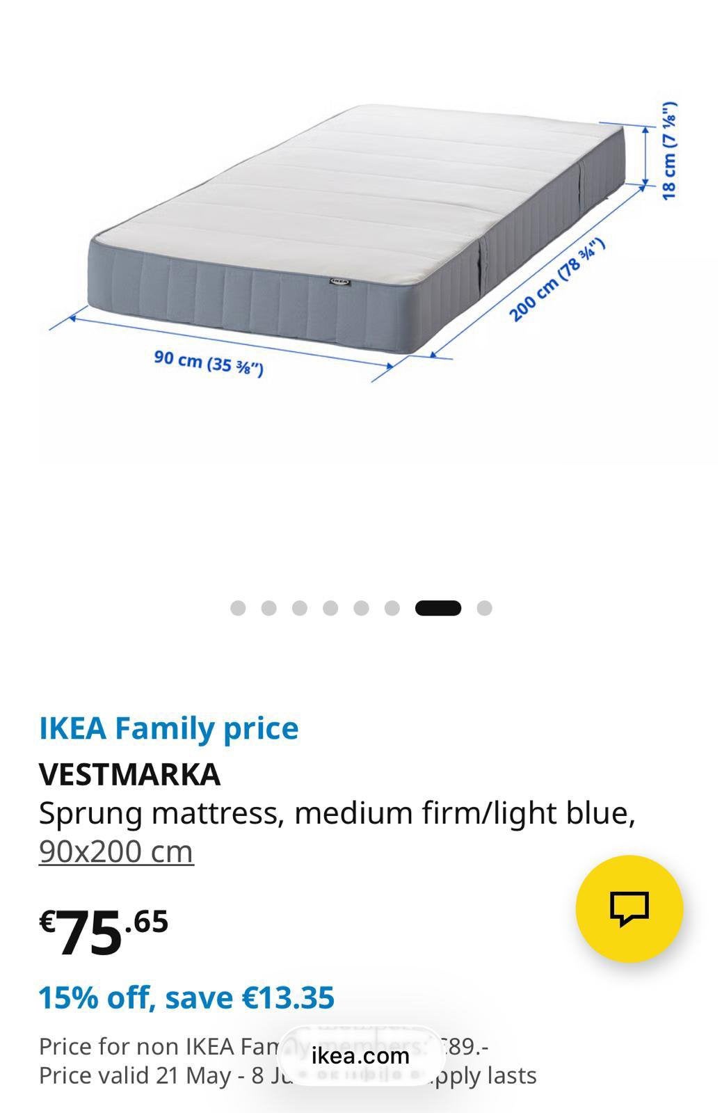 Single complete bed + Mattress, Ophalen, 90 cm, Eenpersoons, Zo goed als nieuw