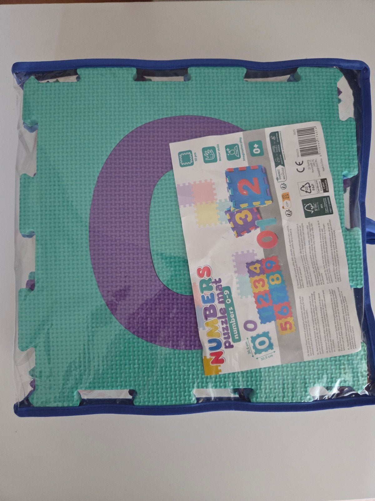 Compleet cijfer puzzelmat 0-9 - Zo goed als nieuw, Ophalen of Verzenden, Zo goed als nieuw, Speelkleed