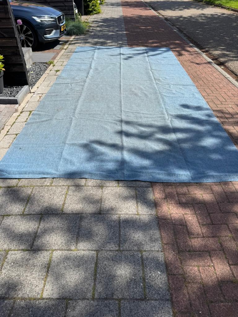 Tentdoek PVC 520x250 cm - Blauw, Caravans en Kamperen, Kampeeraccessoires, Ophalen, Gebruikt