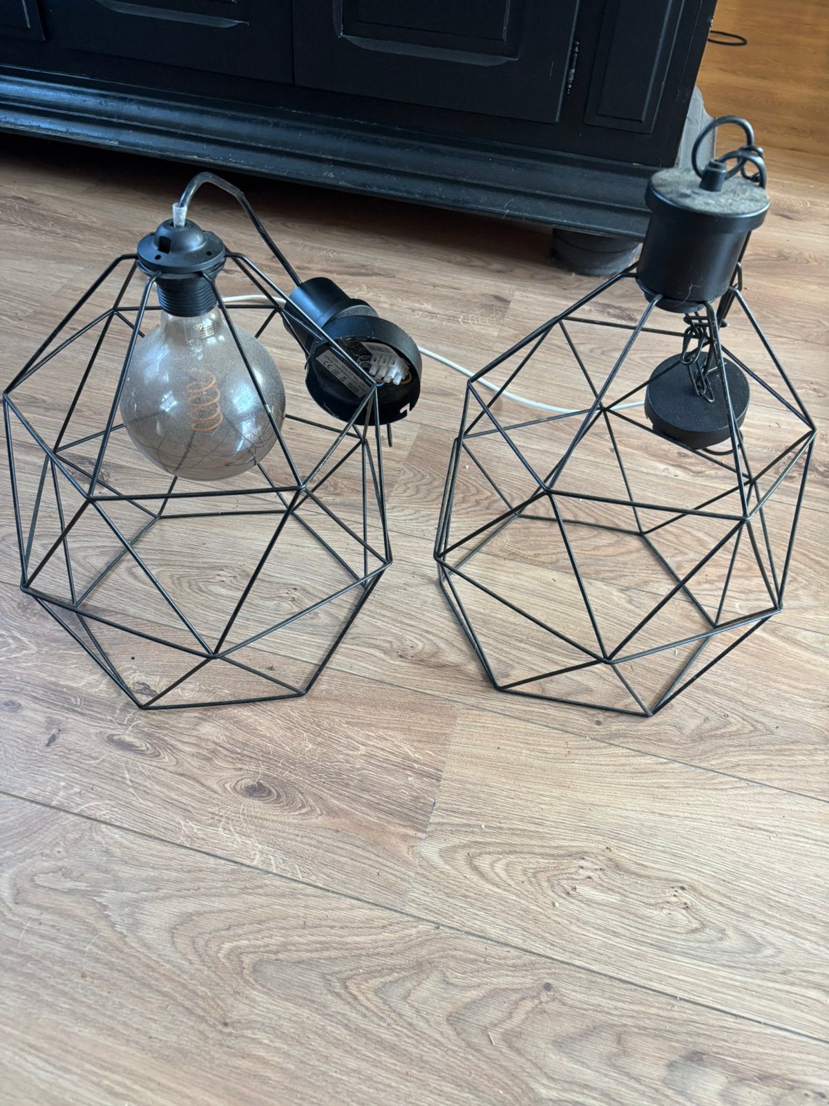 2 plafondlampen, Ophalen, Gebruikt
