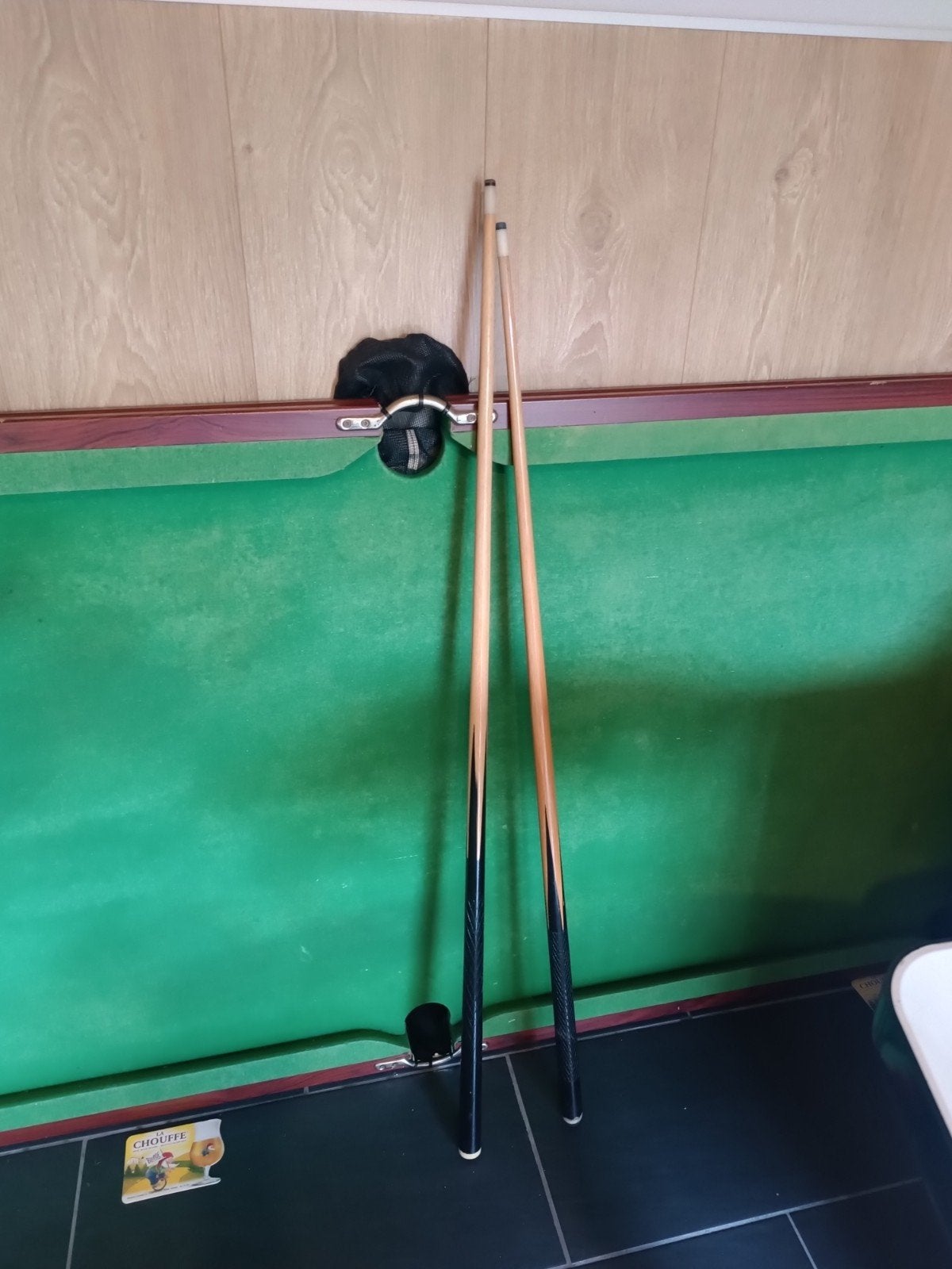 poolbiljart (tafelmodel z.onderstel) met ballen,triangel,keu, Ophalen, Gebruikt, Biljarttafel