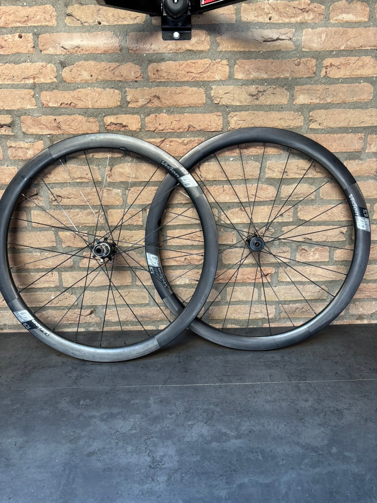 Carbon wielset Vision SC 40, Fietsen en Brommers, Fietsonderdelen, Ophalen, Zo goed als nieuw, Carbon