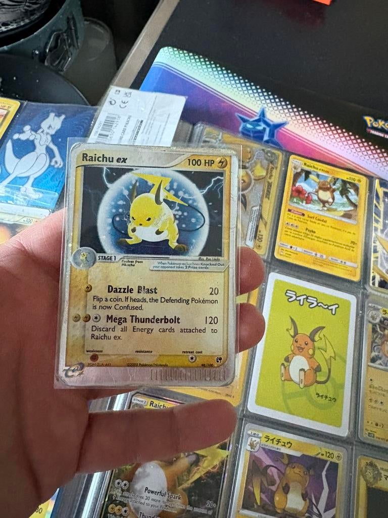 Raichu ex, Ophalen of Verzenden, Zo goed als nieuw, Meerdere kaarten, Foil