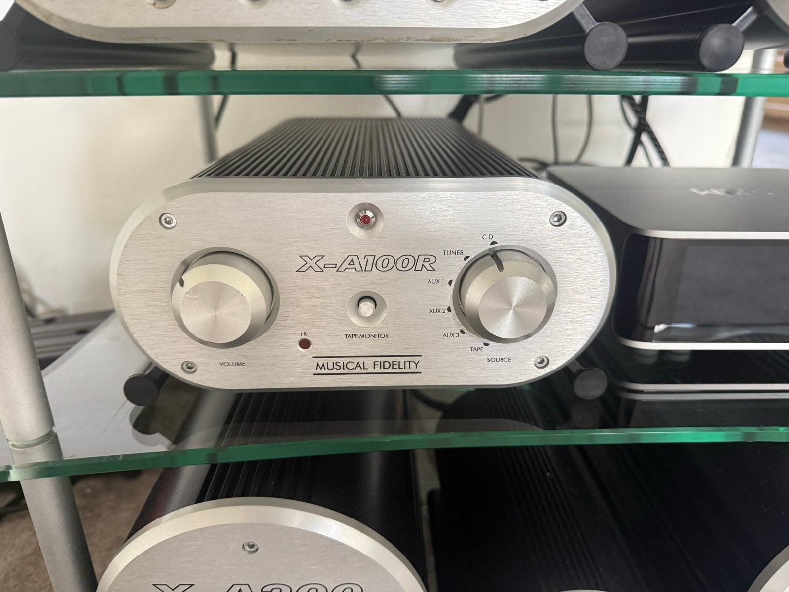 Musical Fidelity X-A100R Geïntegreerde Versterker, Gebruikt, 60 tot 120 watt, Stereo, Ophalen