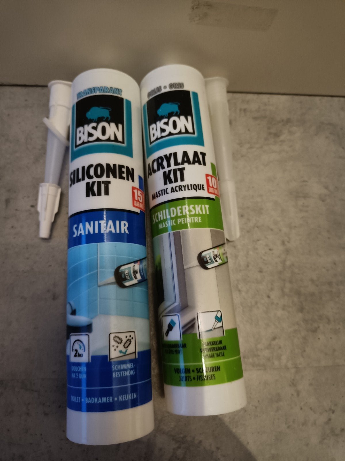 Bison Siliconenkit Sanitair & Acrylaatkit Schilderskit, Ophalen of Verzenden, Nieuw