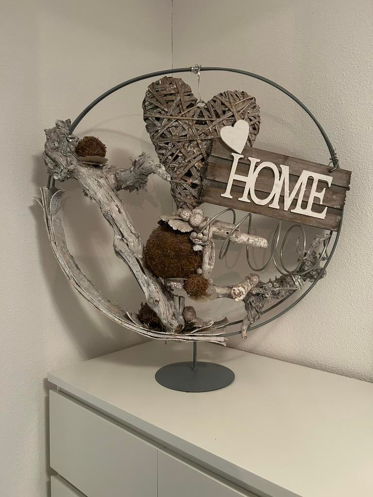Mooie decoratie op standaard, Huis en Inrichting, Woonaccessoires | Kransen, Ophalen, Zo goed als nieuw