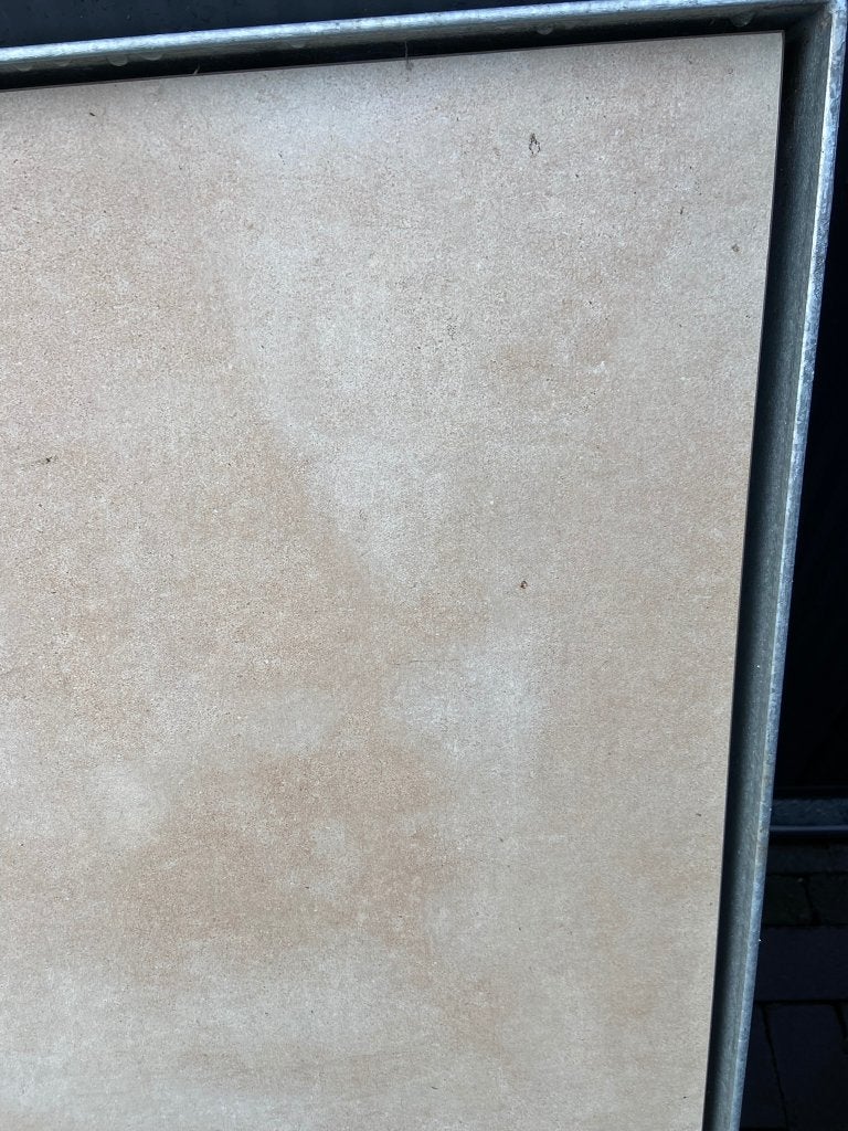 Terrastegel 90x90x3 keramiek beige (Restpartij) - J&W 102, Ophalen, Keramiek, Nieuw, 10 m² of meer