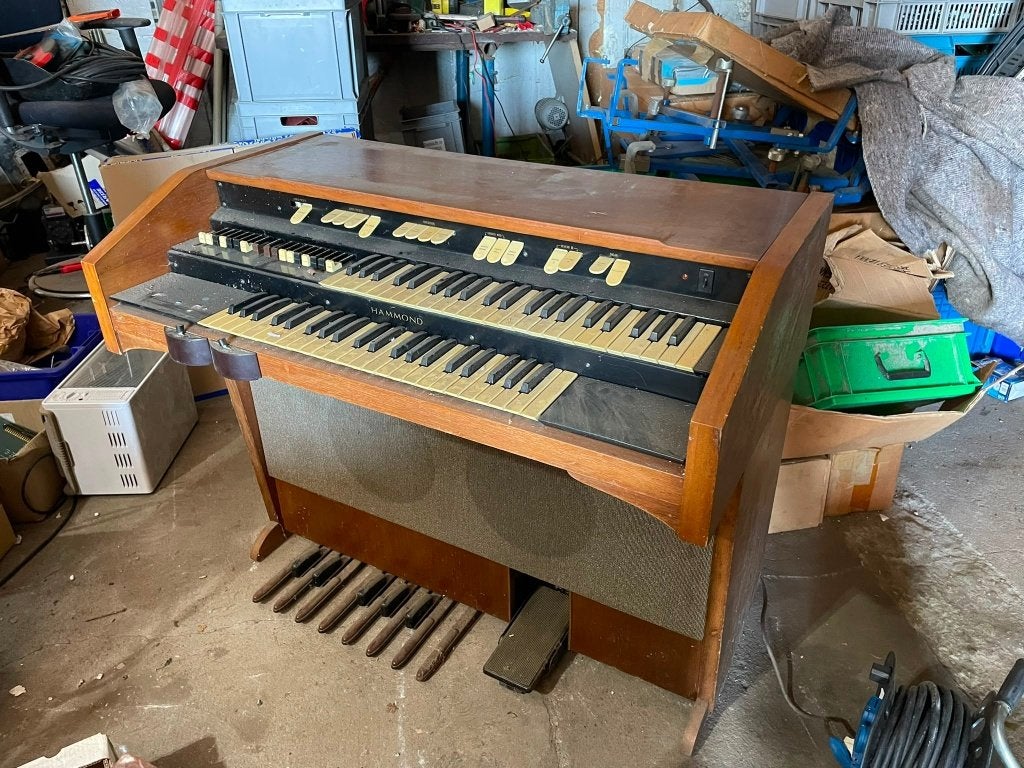 Werkend Hammond orgel model 120 toon wiel orgel, Ophalen, Gebruikt, 2 klavieren, Hammondorgel