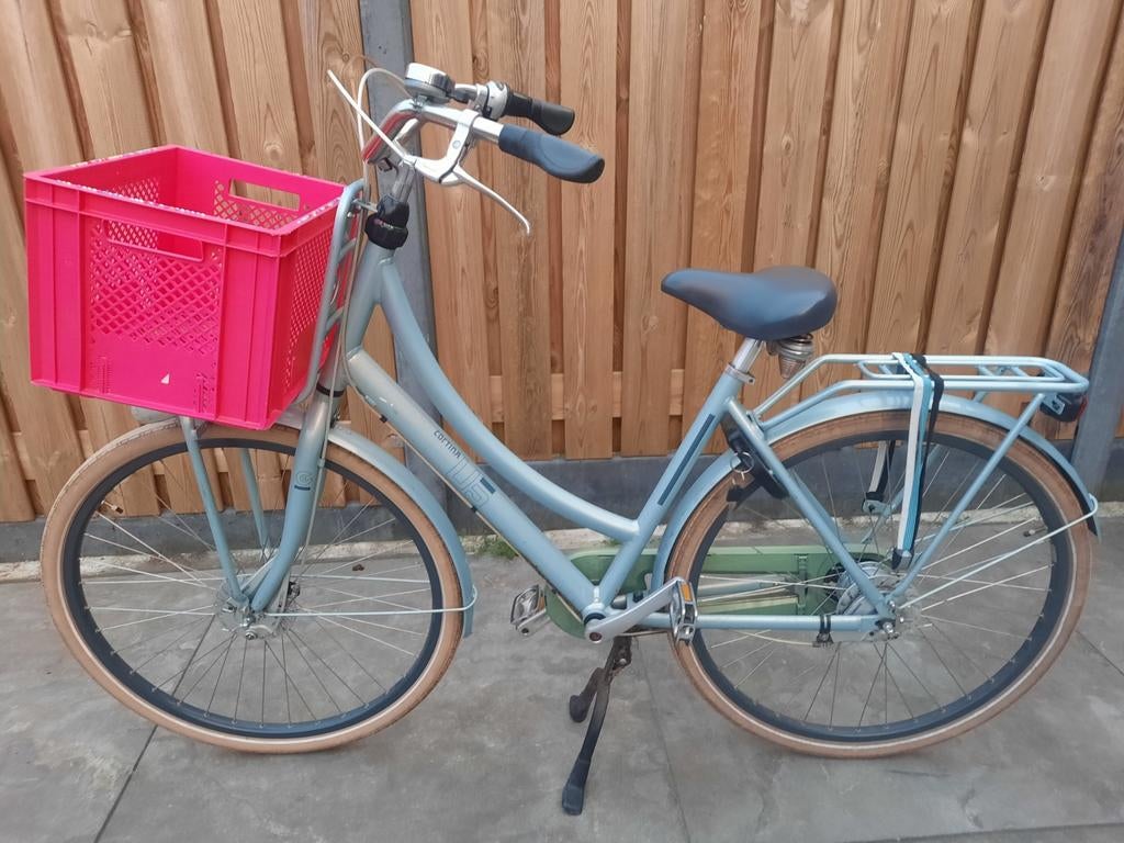 Cortina U5 meisjesfiets 28 inch 50 cm frame 8 versnellingen, Gebruikt, Versnellingen, Cortina U5, Trommelrem