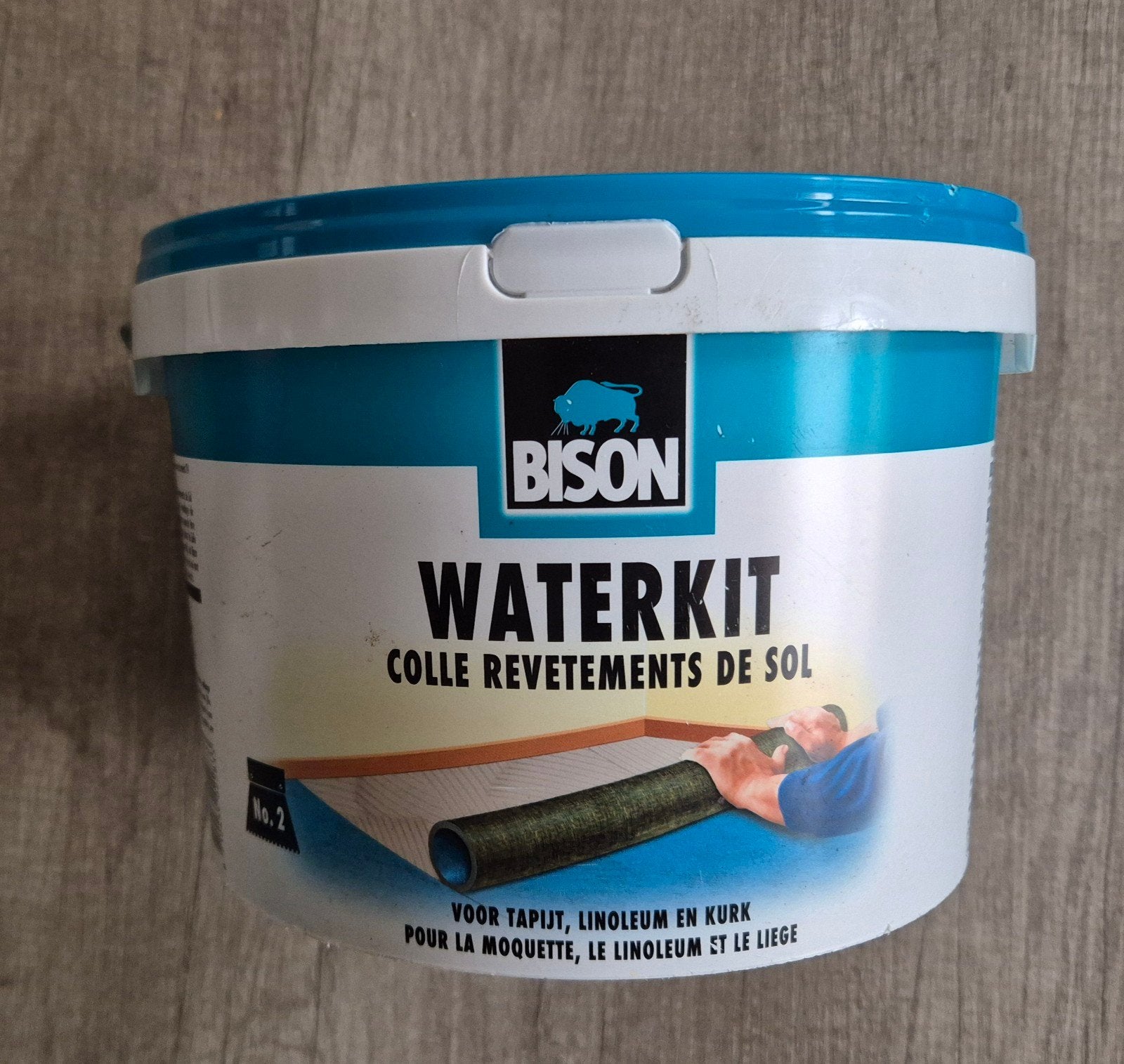 Bison Waterkit 3 Kg. kant en klare vloerlijm op waterbasis, Overige materialen, Overige typen, Nieuw, 5 tot 10 m²