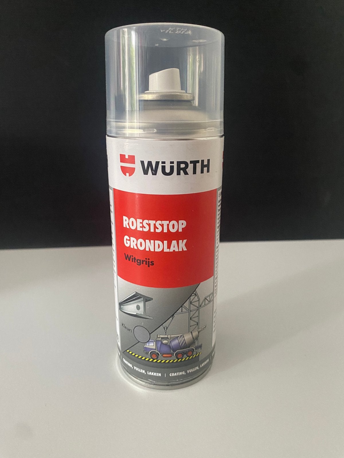 Doos 8x Wurth grondlak Wit/grijs inh. 400 ml, Ophalen of Verzenden, Nieuw, Wit