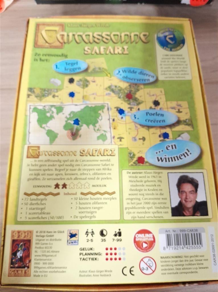 Carcassonne Safari - s3913, Hobby en Vrije tijd, Gezelschapsspellen | Bordspellen, Verzenden, Zo goed als nieuw