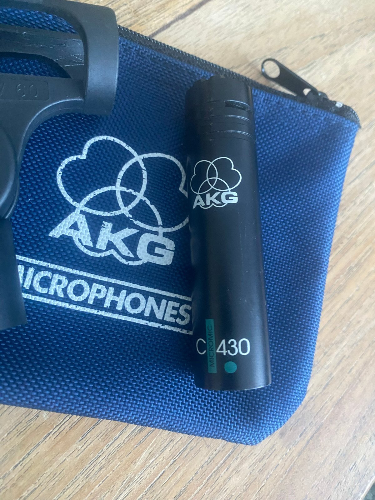 AKG C430 condensator microfoon voor hi-hats (3x beschikbaar), Ophalen of Verzenden, Zo goed als nieuw, Instrumentmicrofoon, Nvt