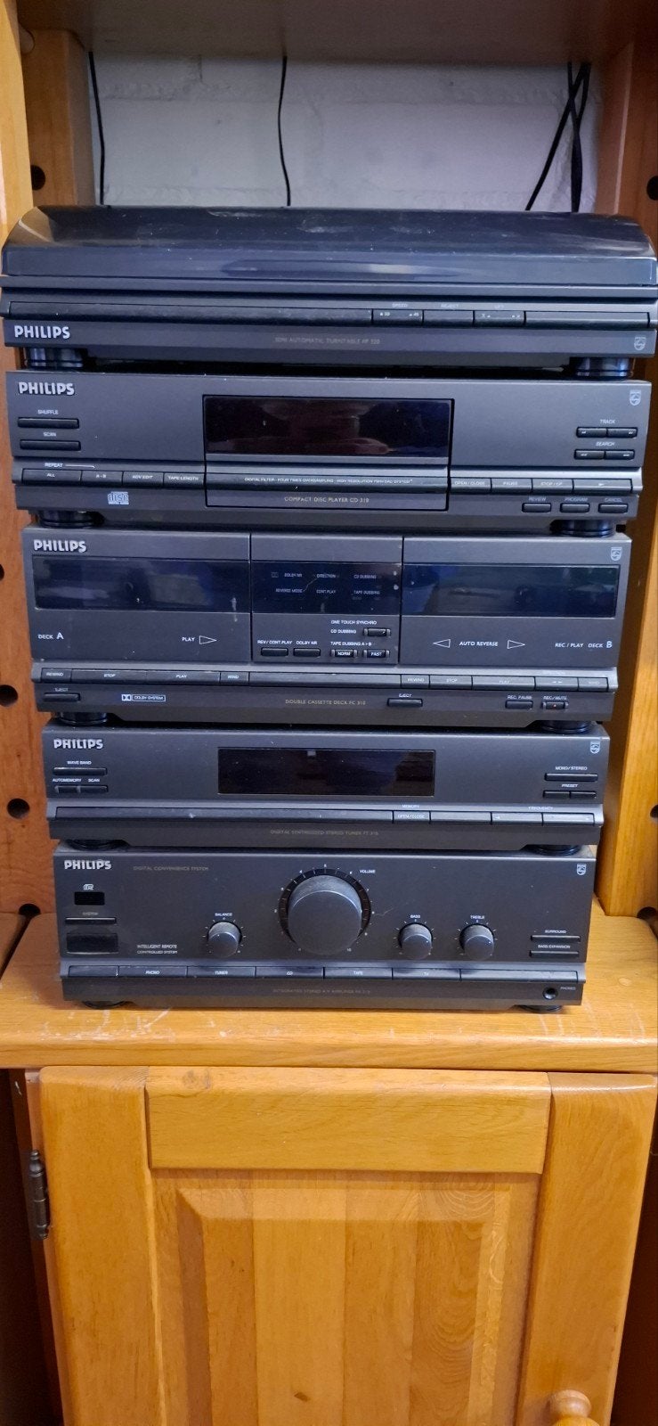 Philips Stereo Set met Speakers - Vintage Audio Systeem, Ophalen, Philips, Gebruikt, Losse componenten