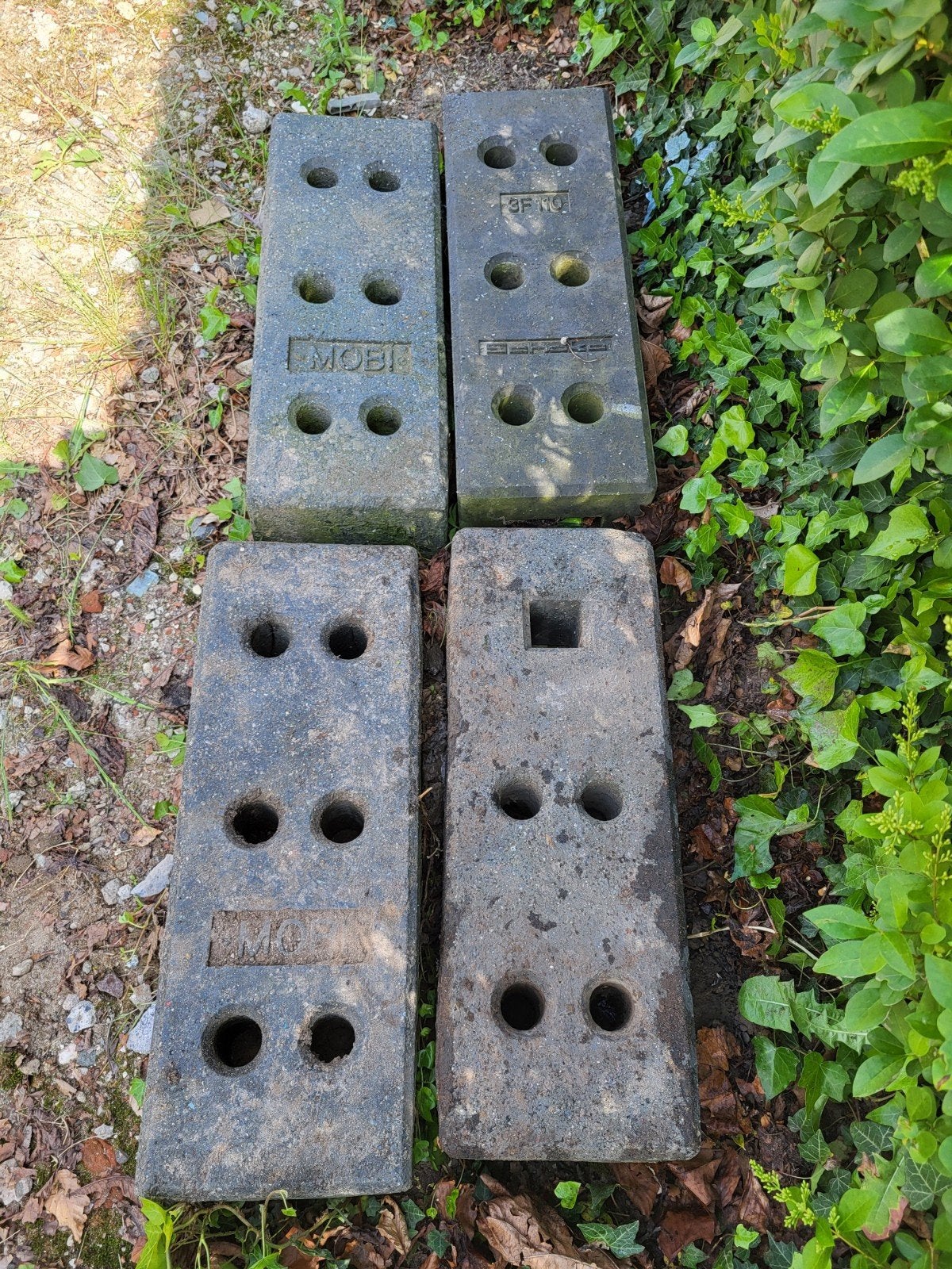 Kunststof voeten/blokken en klemmen voor bouwhekken, Ophalen of Verzenden