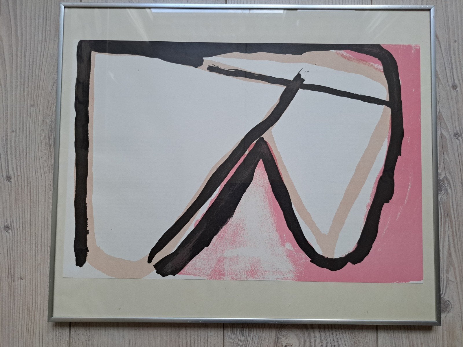 Litho van Bram van Velde; Derrière le mirroir 1980, Ophalen of Verzenden