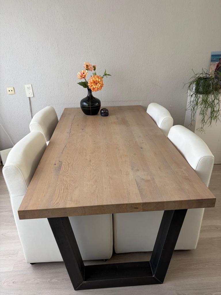 Eettafel Te Koop, Huis en Inrichting, Tafels | Eettafels, Ophalen, Rechthoekig, 50 tot 100 cm