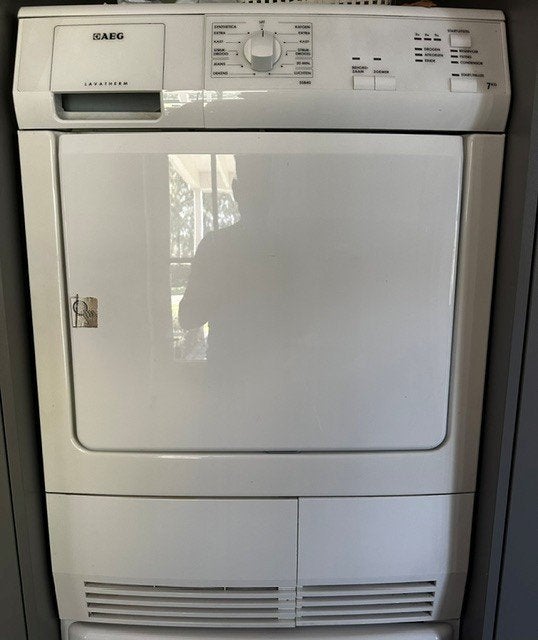 AEG Lavatherm condensdroger – werkt prima, Ophalen, 6 tot 8 kg, Gebruikt, Voorlader