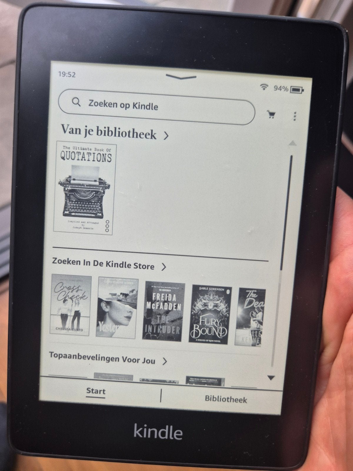 Kindle Paperwhite (10e generatie) E-reader, Gebruikt, 8 GB, 6 inch of minder, Wi-Fi
