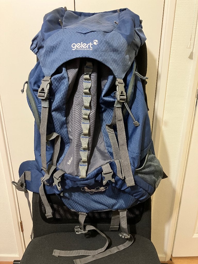 Rugzak Gelert Shadow 65 + 10, Overige merken, 40 cm of meer, Gebruikt, Ophalen of Verzenden