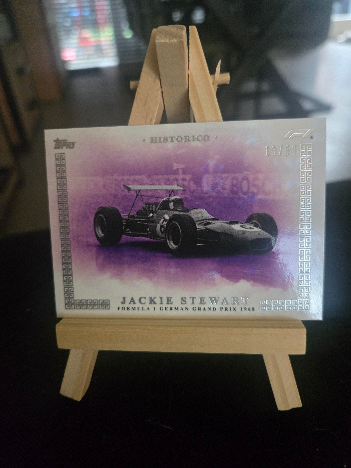 Topps F1 Eccellenza Historico Jackie Stewart Paars Parallel, Ophalen of Verzenden, Zo goed als nieuw, Formule 1