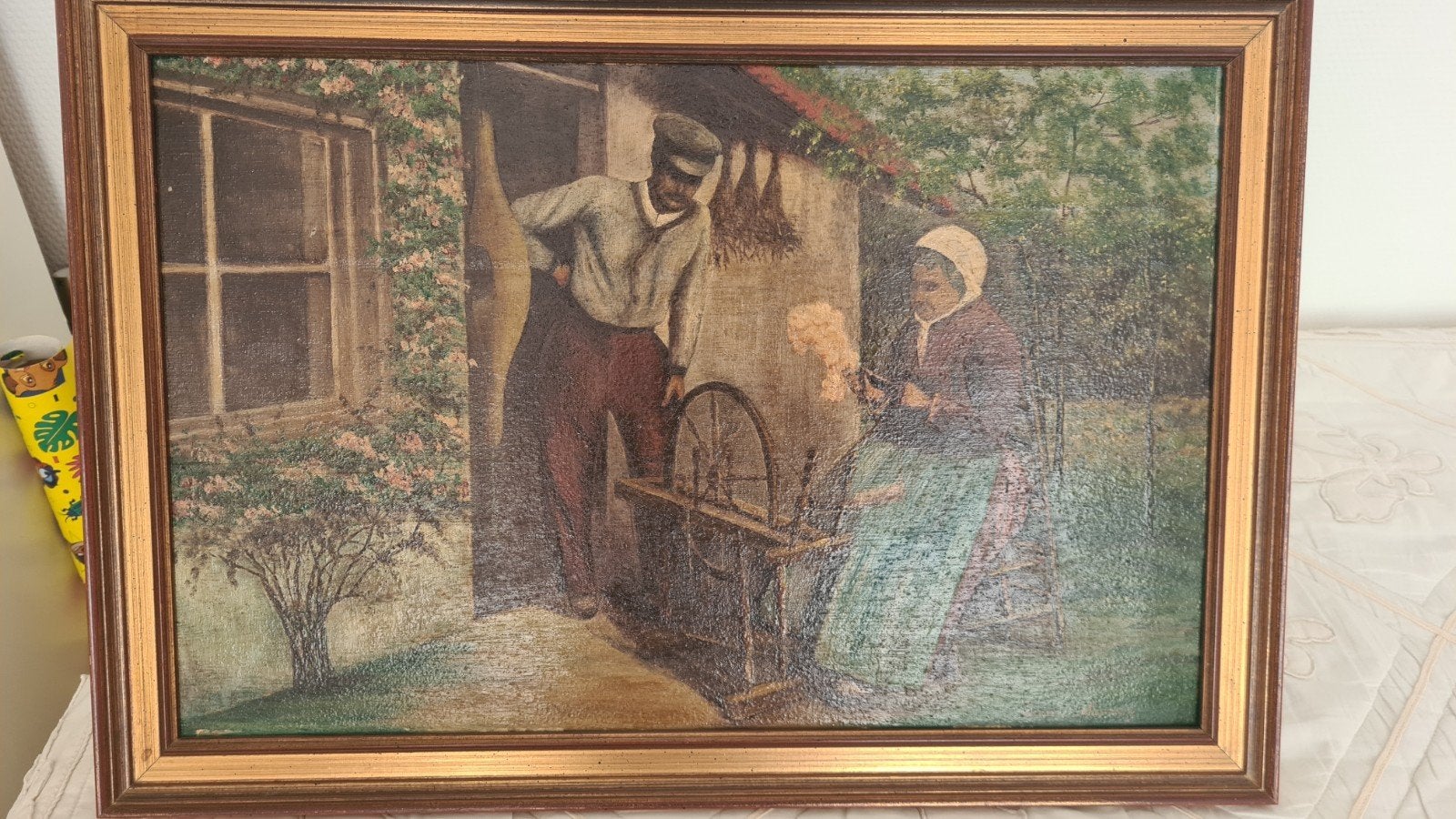 leuk oud schilderij, Ophalen