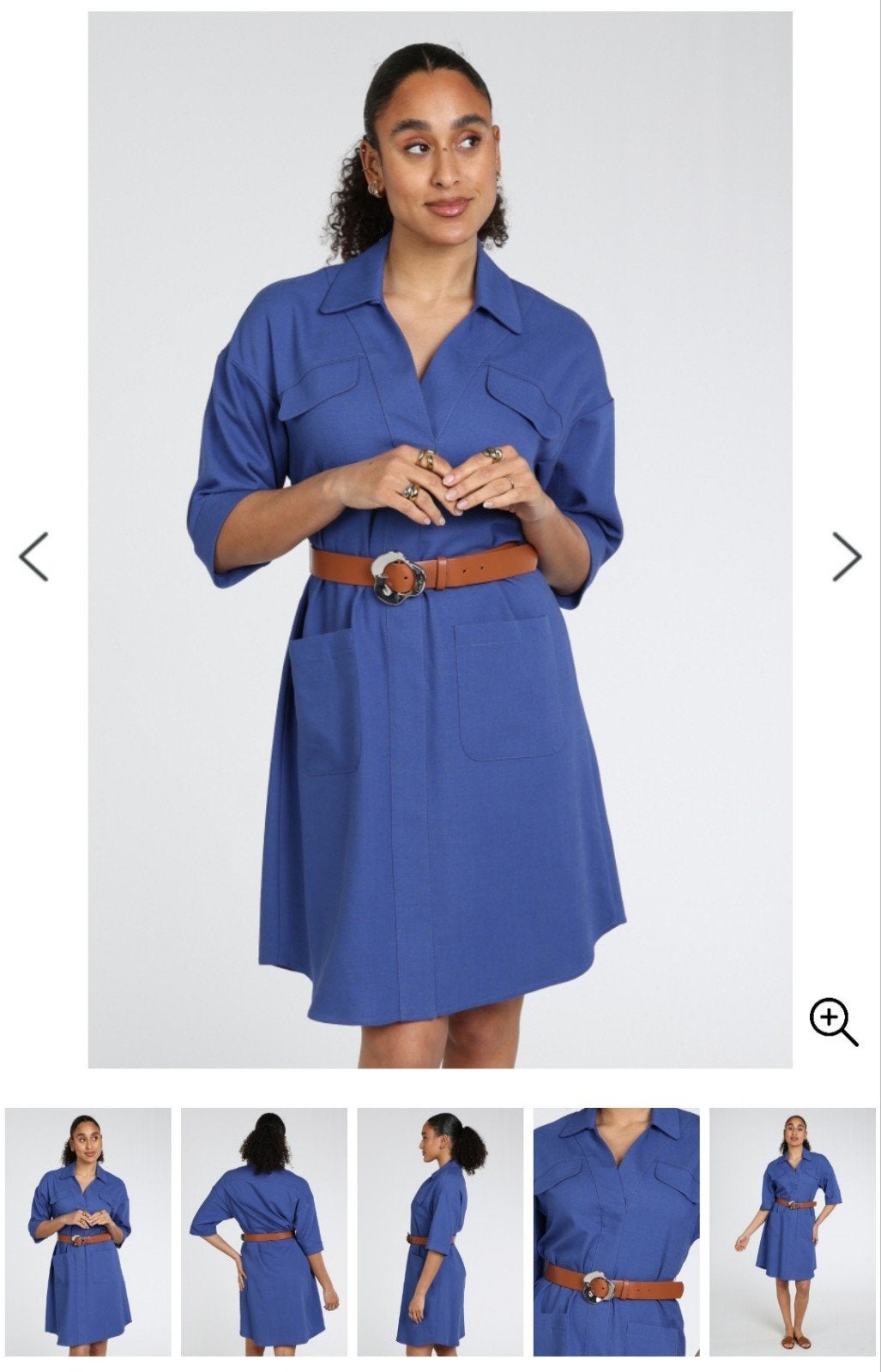 CAROLINE BISS jurk maat 40, kleur Royal,  collectie 2025/20, Kleding | Dames, Maat 38/40 (M), Blauw, Nieuw, Ophalen of Verzenden