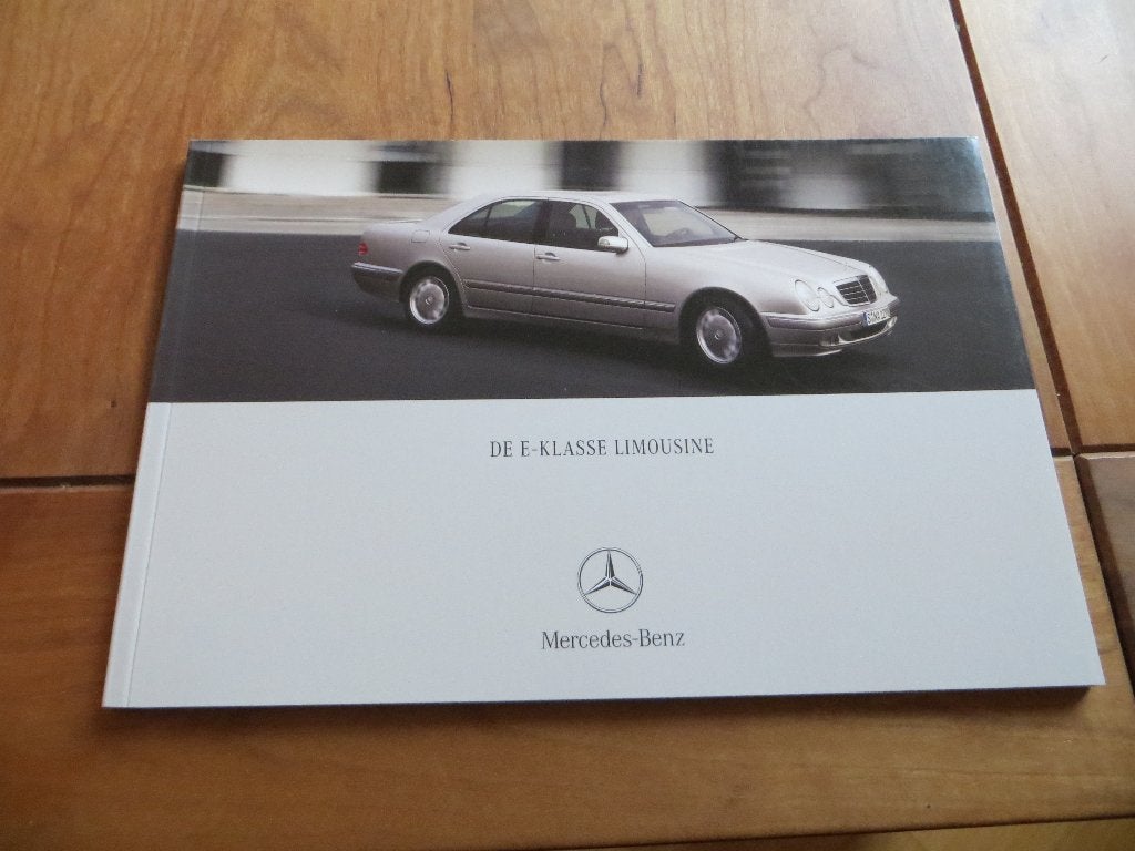 Folder Mercedes-Benz E-klasse W210 2001 incl. E55 AMG, Zo goed als nieuw, Mercedes-Benz, Mercedes, Ophalen of Verzenden