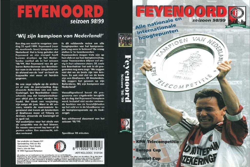 Feyenoord seizoensoverzicht 1998 - 1999 DVD, Verzenden, Alle leeftijden, Voetbal, Overige typen