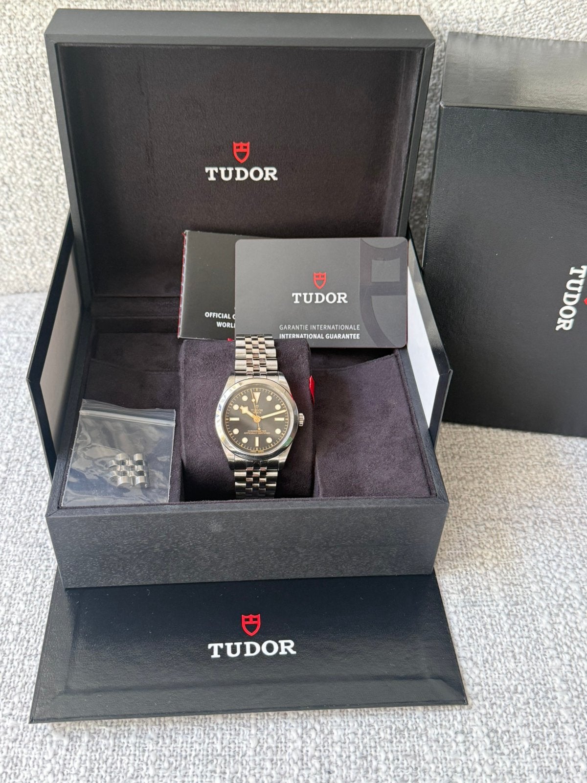Tudor Black Bay 36 grey 79640, Overige merken, Staal, Gebruikt, Staal