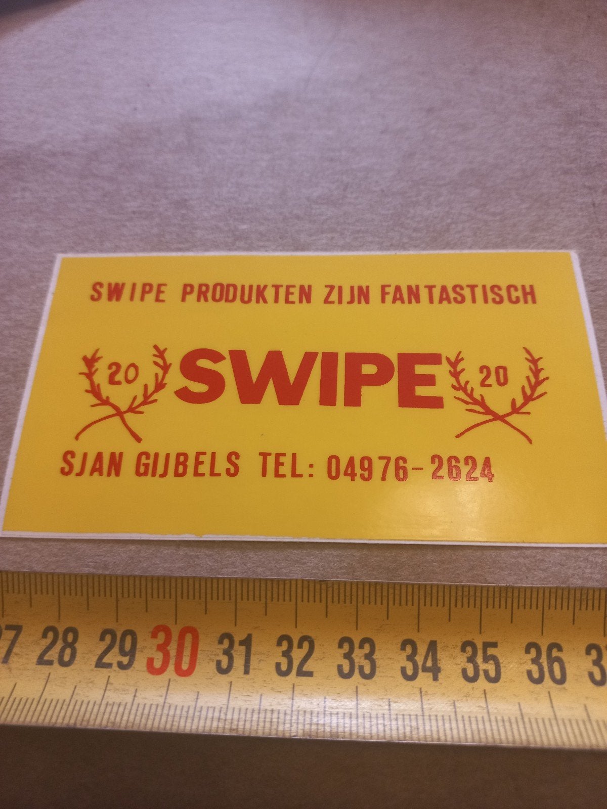 Vintage Swipe - 'Swipe Produkten zijn Fantasti, Ophalen of Verzenden, Gebruikt