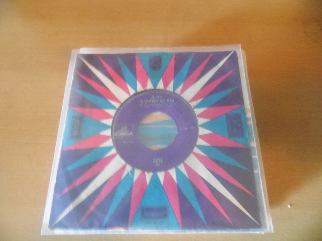 gitte. ik wil 'n cowboy als man. / dat oude huis in 't midde, Ophalen, Gebruikt, 7 inch, Nederlandstalig