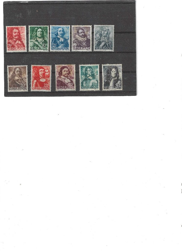 412-421 Zeehelden. Ongebruikt, Ophalen of Verzenden, Na 1940