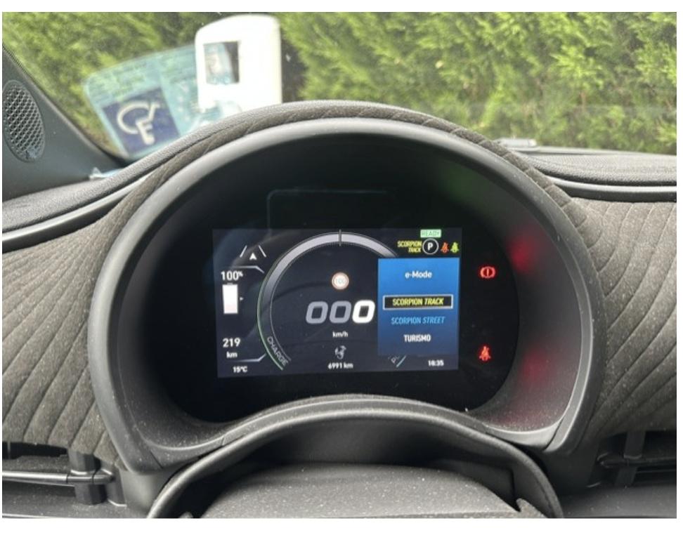 Abarth 500e Instrumenten display, Ophalen of Verzenden, Gebruikt, Fiat