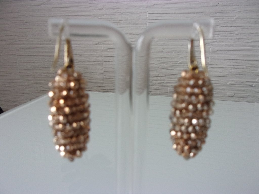Miccy's - Maxima glitter oorbellen - Hangers, Hangers, Verzenden, Zo goed als nieuw, Goud